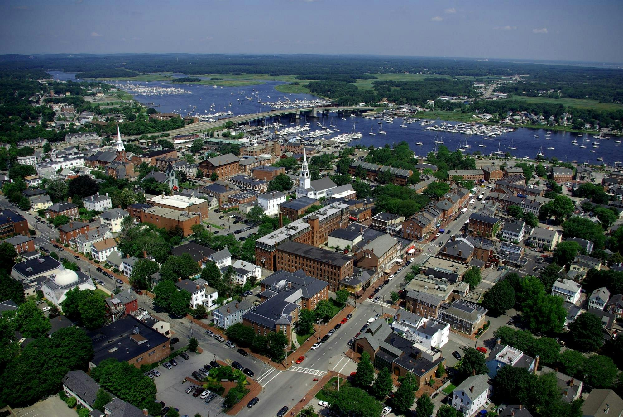 Newburryport Historic District aerial shot