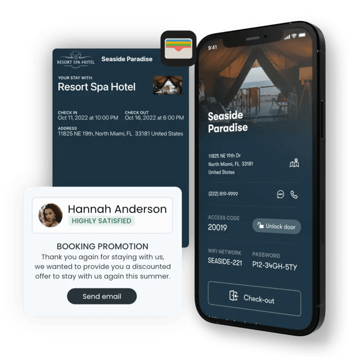 Enso connect booking promotion with integration with Apple Wallet