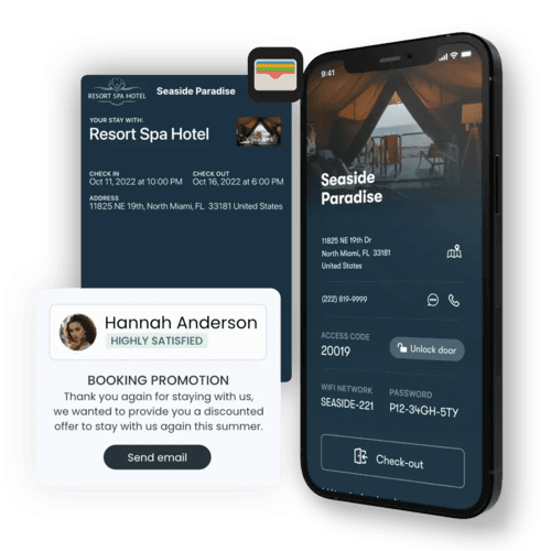 Enso connect booking promotion with integration with Apple Wallet